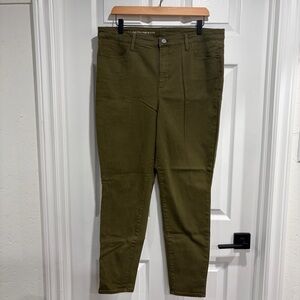 Talbots Flawless High-Rise Olive Jegging Ankle